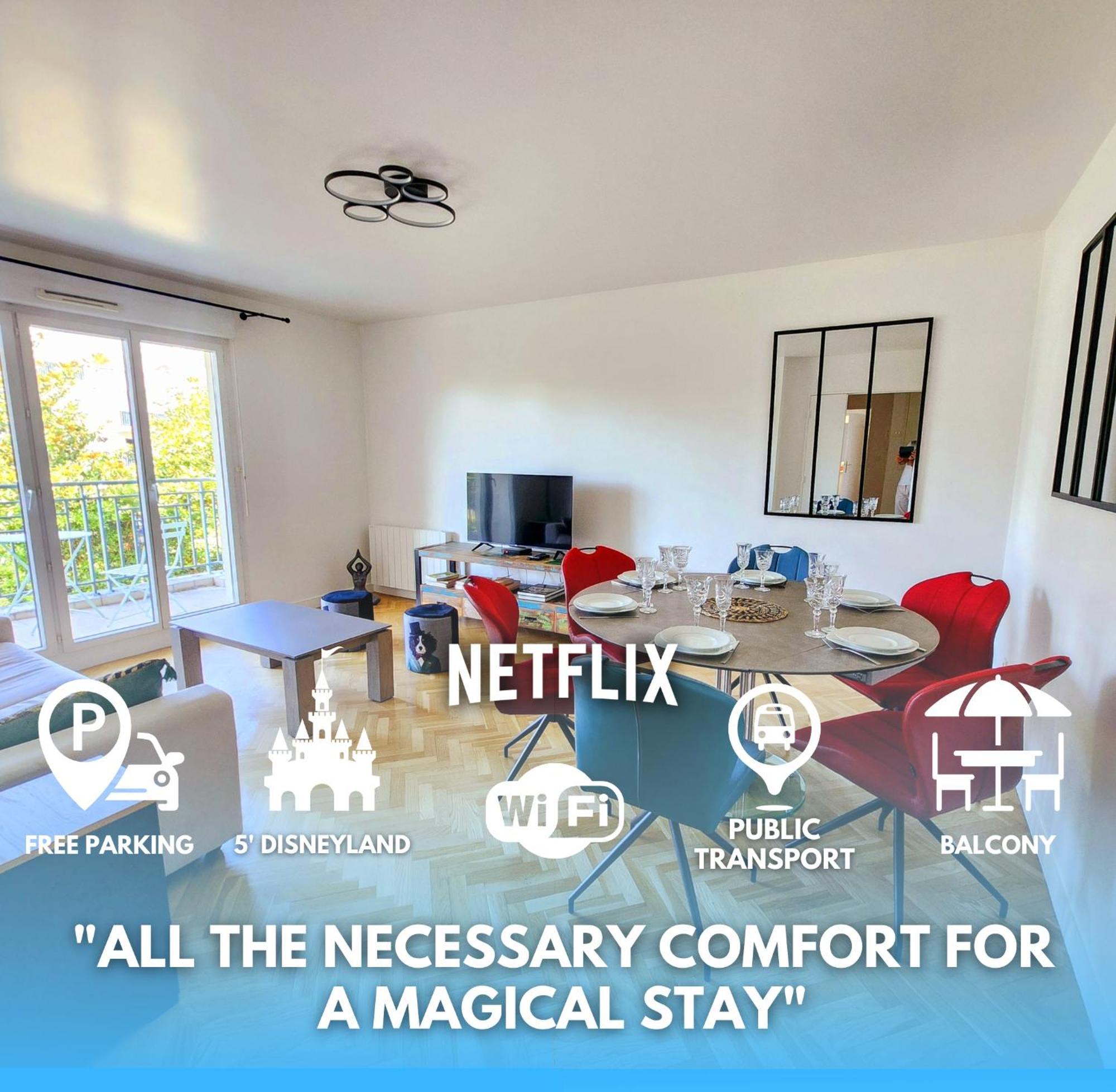 5' Disneyland Cozy Appartment Montévrain Kültér fotó
